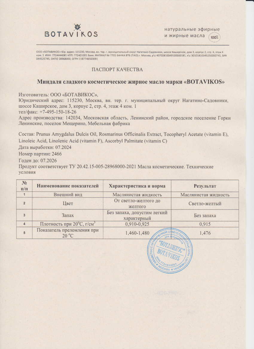 Паспорт №072024